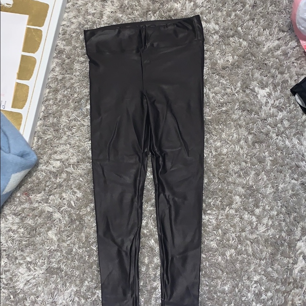 Shiny koral leggings